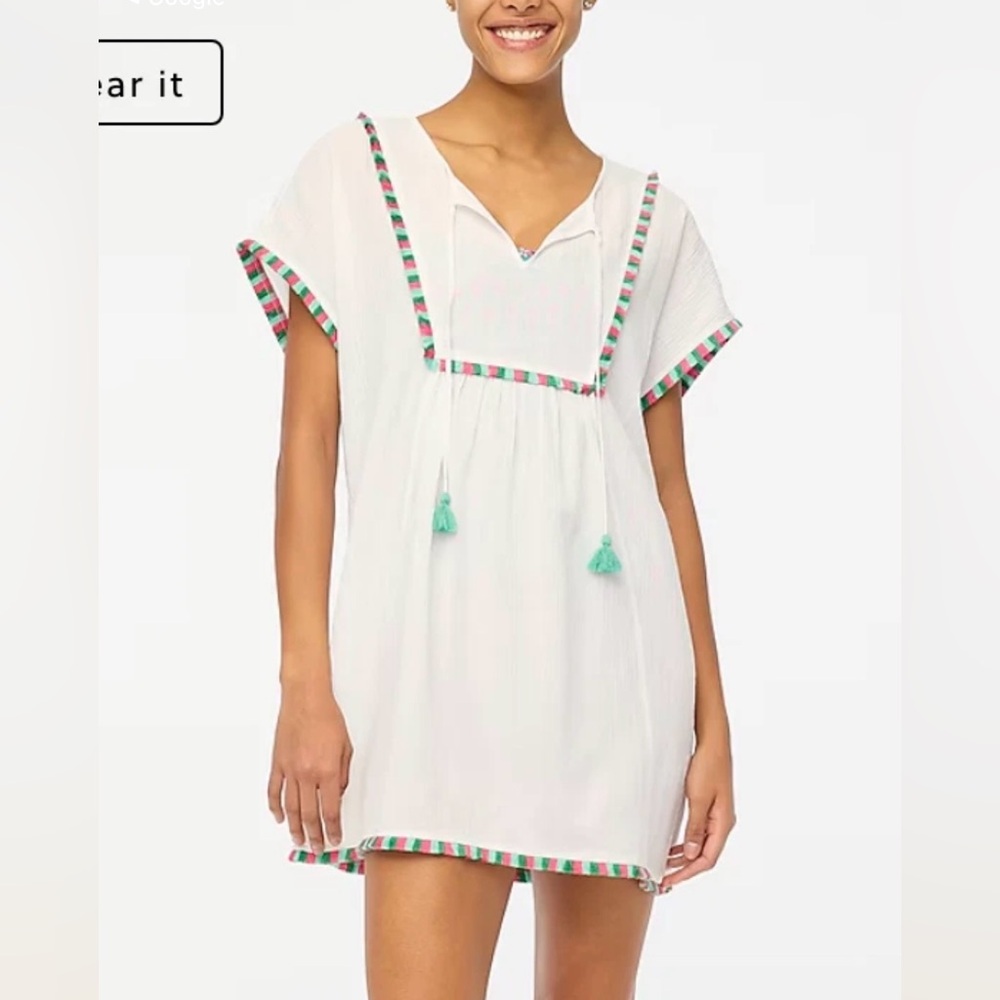 J. Crew White cover up